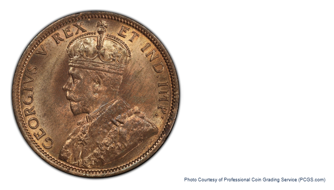 One Cent Canada 1911 George V